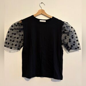 Sheer Polka Dot Sleeves